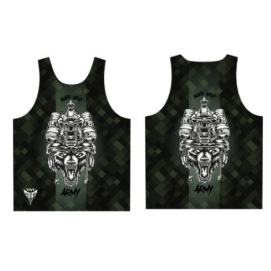 T.N.T. TACTICAL Μπλουζάκι Αμάνικο Dry-Fit Army