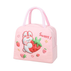 AMBER Ισοθερμική Τσάντα Φαγητού 5,5L AM3003 Pink Strawberry