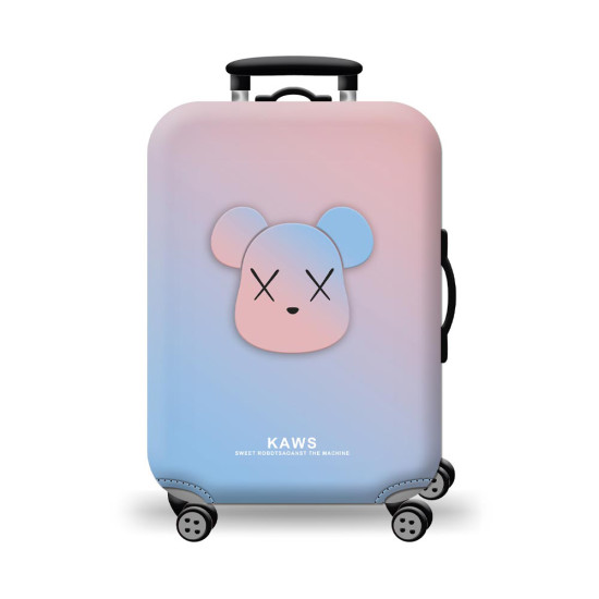 AMBER Κάλυμμα Βαλίτσας Medium Colorful KAWS AM704-02