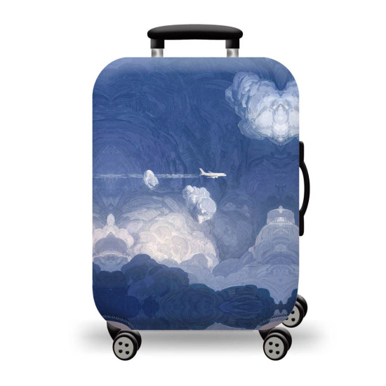 AMBER Κάλυμμα Βαλίτσας Large Airplane Art AM750-03