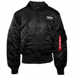 Alpha Industries CWU 45/P Bomber Μπουφάν Με Γιακά Μαύρο