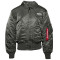 Alpha Industries CWU 45/P Bomber Μπουφάν Με Γιακά Γκρι